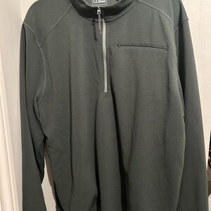 L.L. Bean Men's VentureStretch Ottoman-Rib Pullover, Quarter-Zip